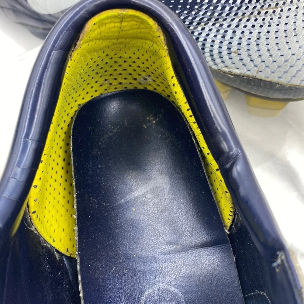 Nike Mens Soccer Cleats Mercurial Vapor IX FG Navy Blue White Athletic Shoes